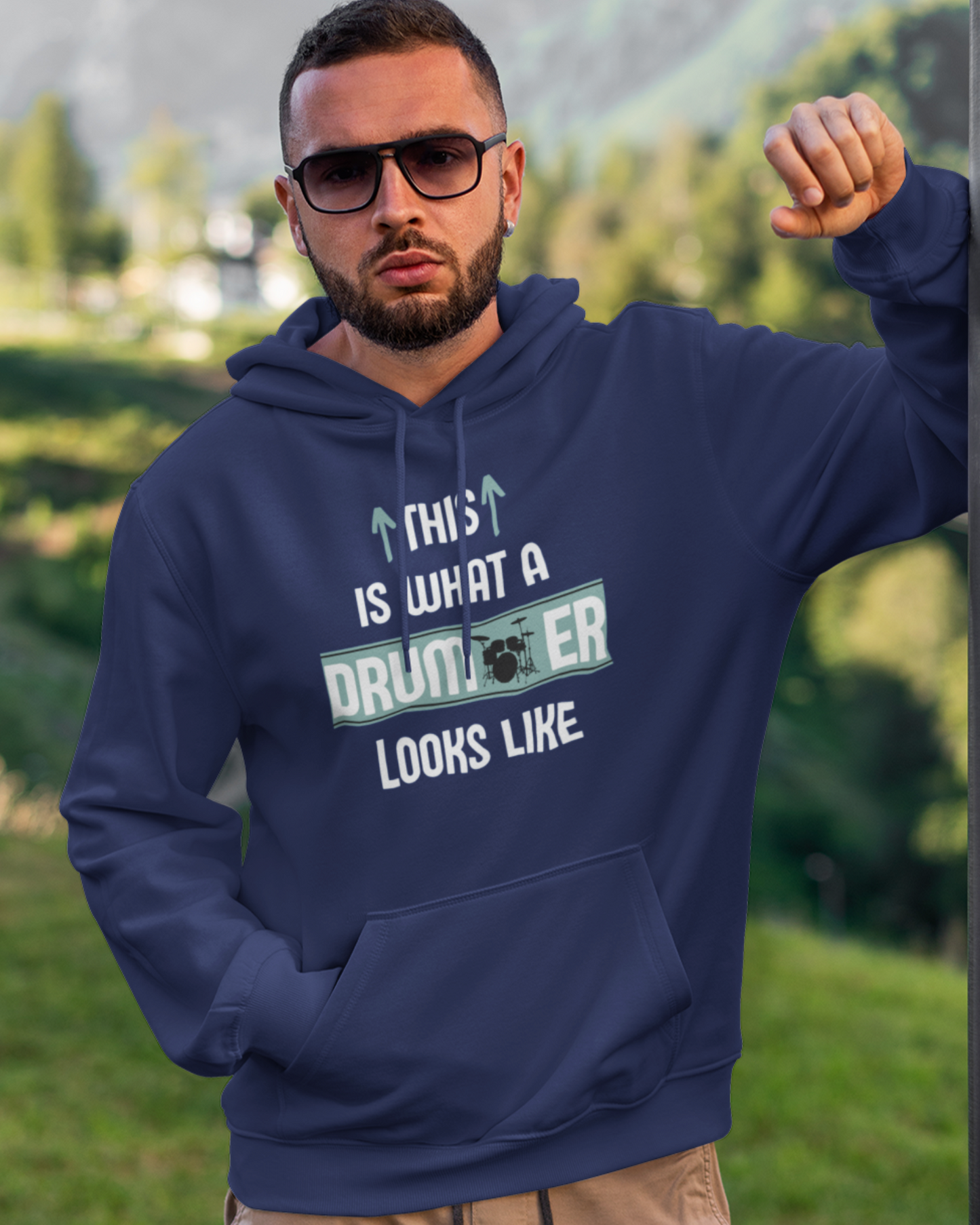 This is what a Drummer looks like | Men's Hoodie