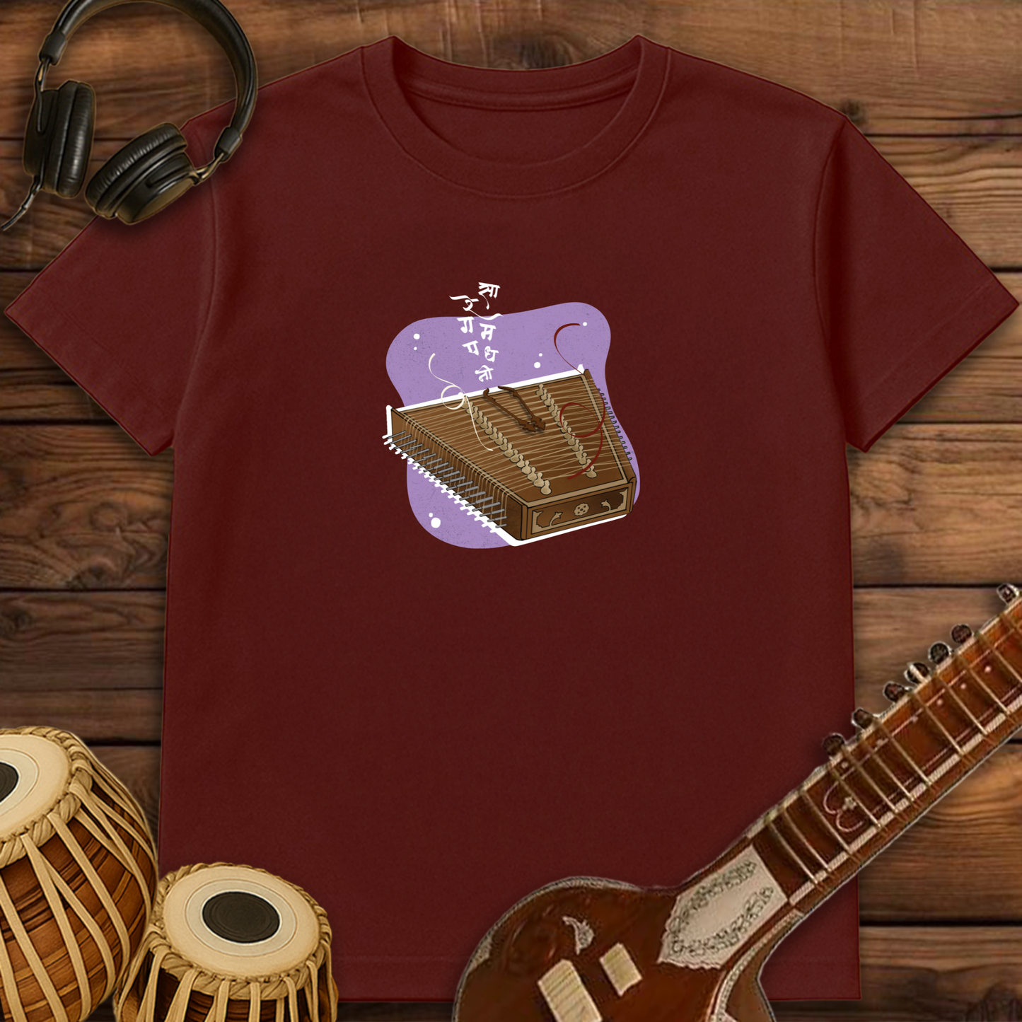 Santoor, Poetry of Strings | Unisex T-shirt