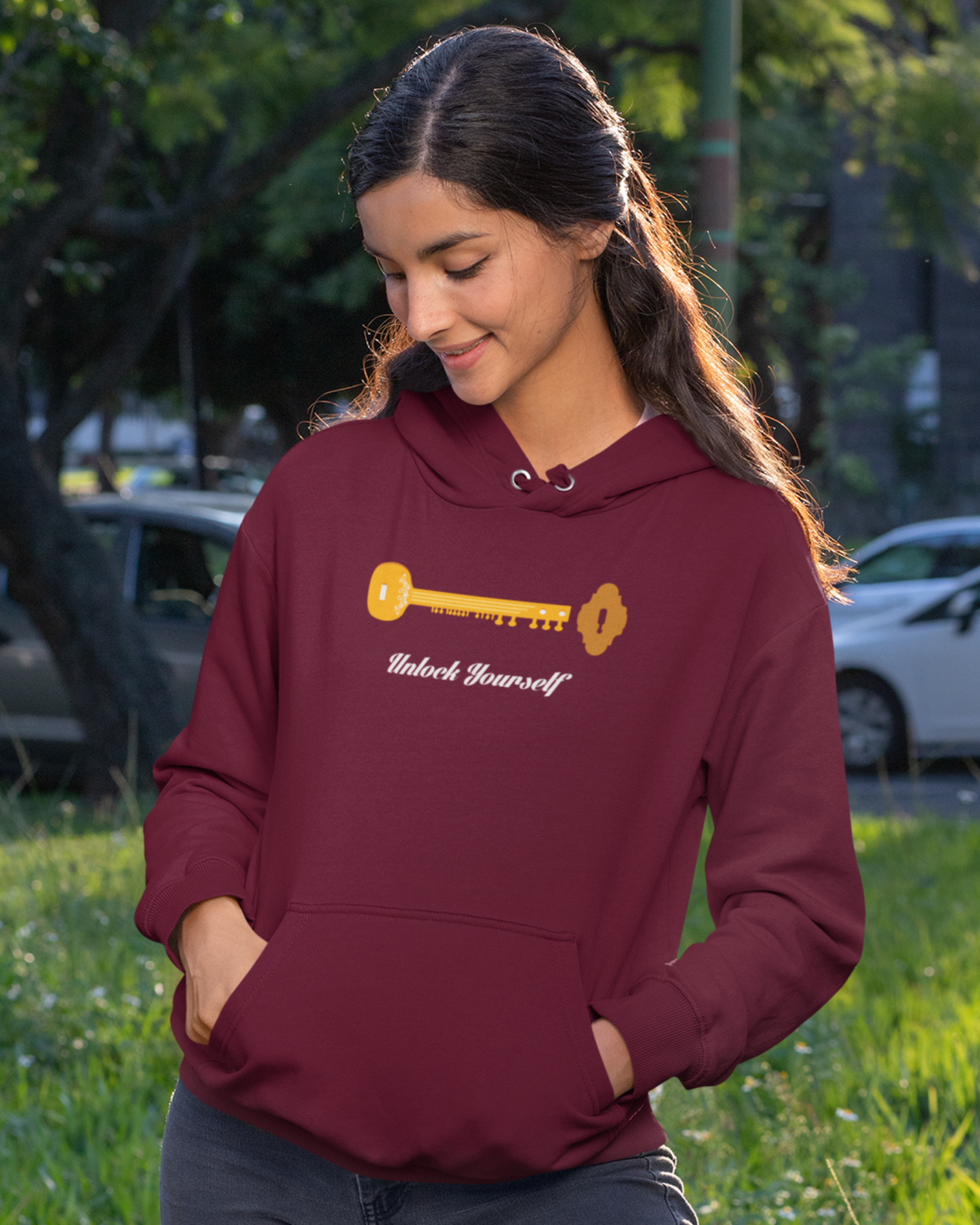 Unlock Yourself - Sitar | Men's Hoodie