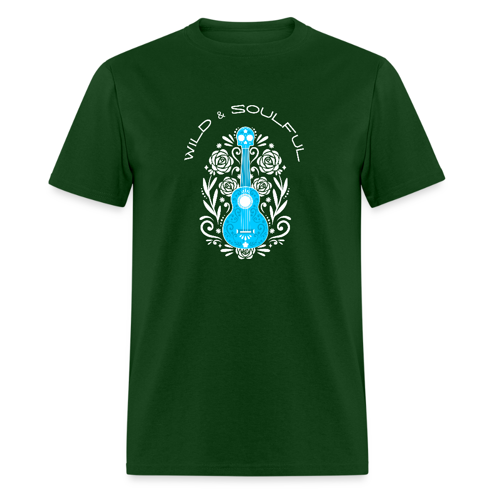 Wild & Soulful Guitar | Unisex Classic T-Shirt - forest green