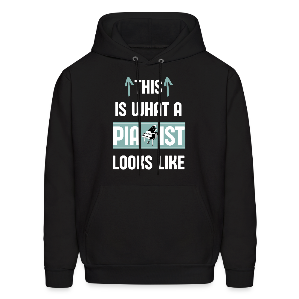 This is what a Pianist looks like | Men's Hoodie - black
