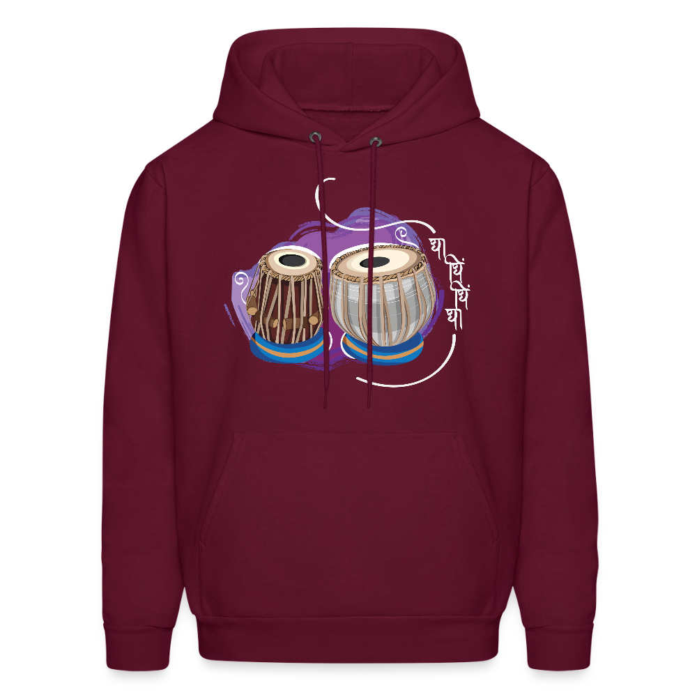 Tabla, beat of happiness | Men's Hoodie - burgundy