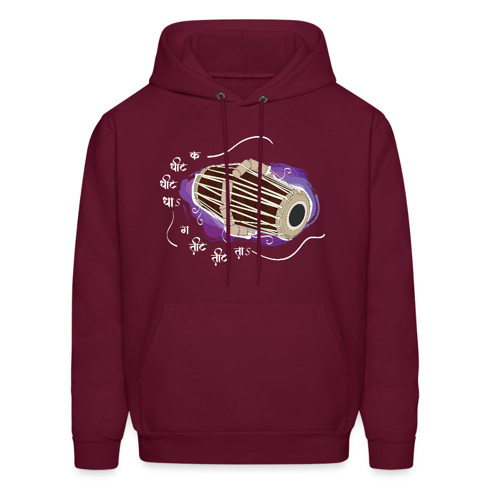 Pakhawaj, rhythm of divine | Men's Hoodie - burgundy