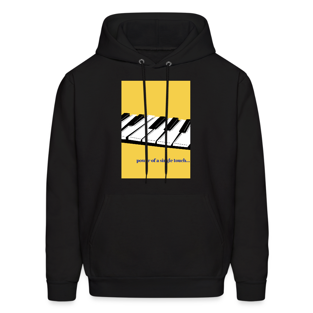 Power of a Single Touch | Men's Hoodie - black