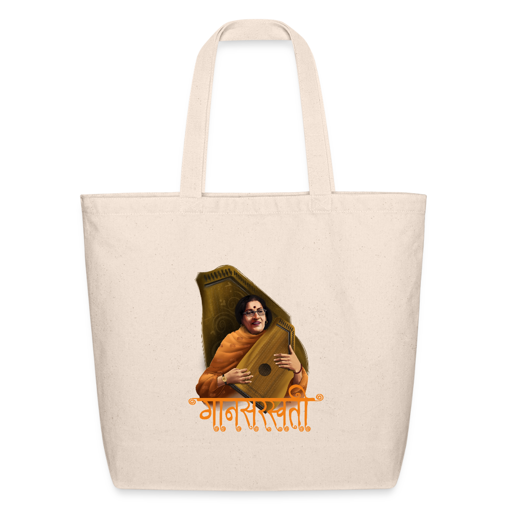 Gaanasaraswati Kishoritai Amonkar | Eco-Friendly Cotton Tote - natural