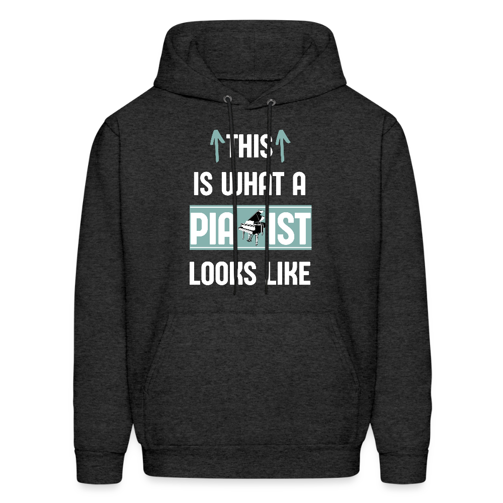 This is what a Pianist looks like | Men's Hoodie - charcoal grey