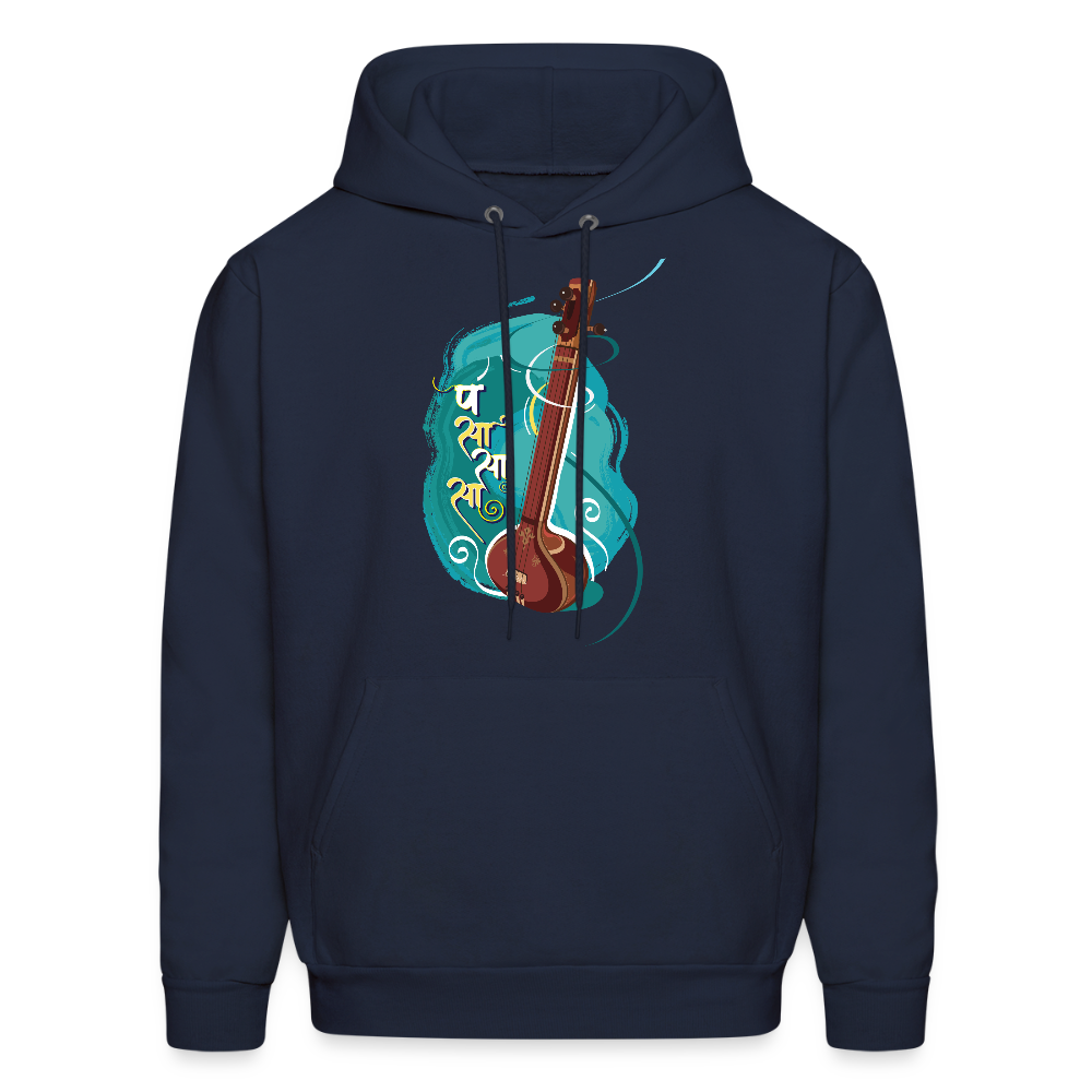 Tanpura, strings of happiness | Men's Hoodie - navy