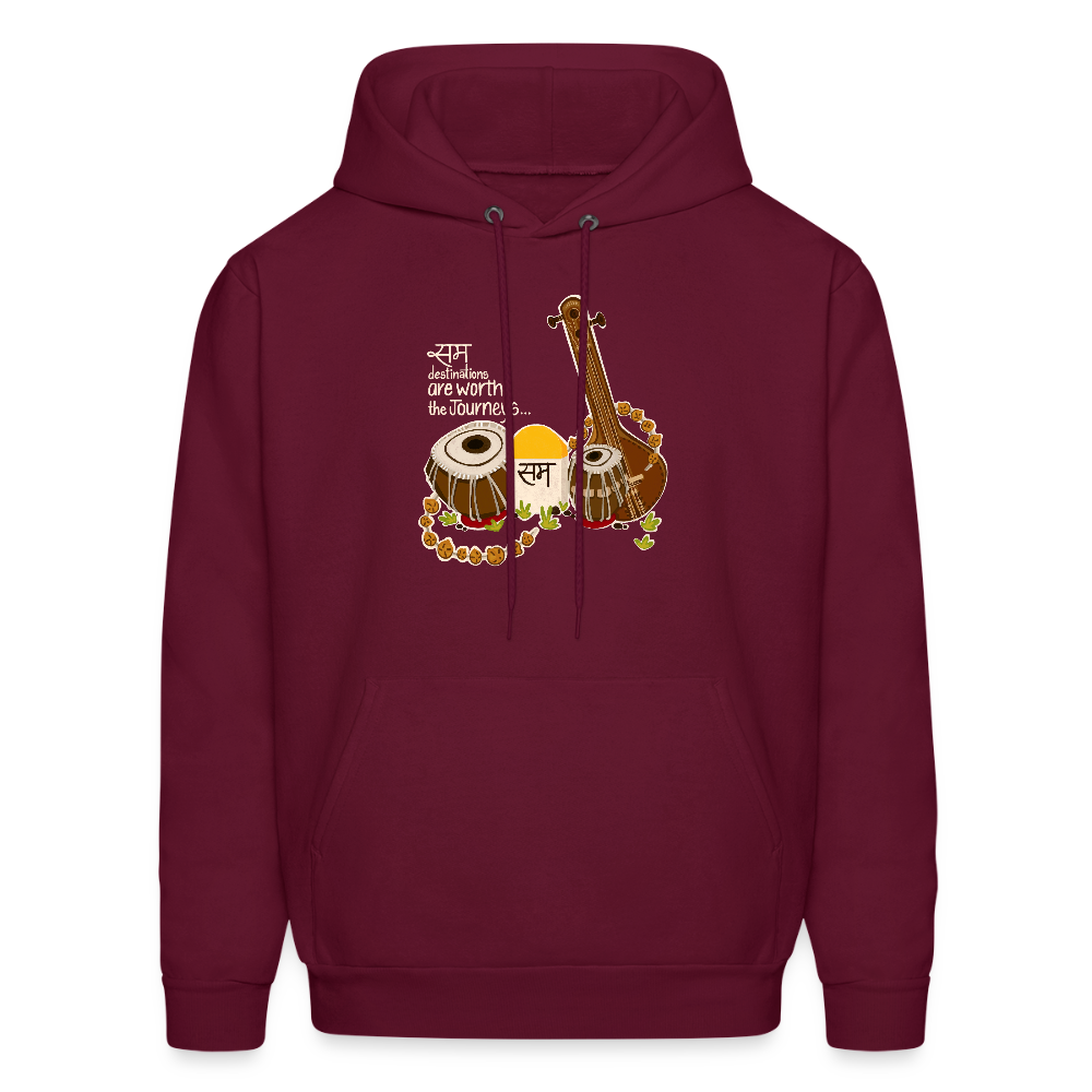 SAM, the ultimate destination! | Men's Hoodie - burgundy