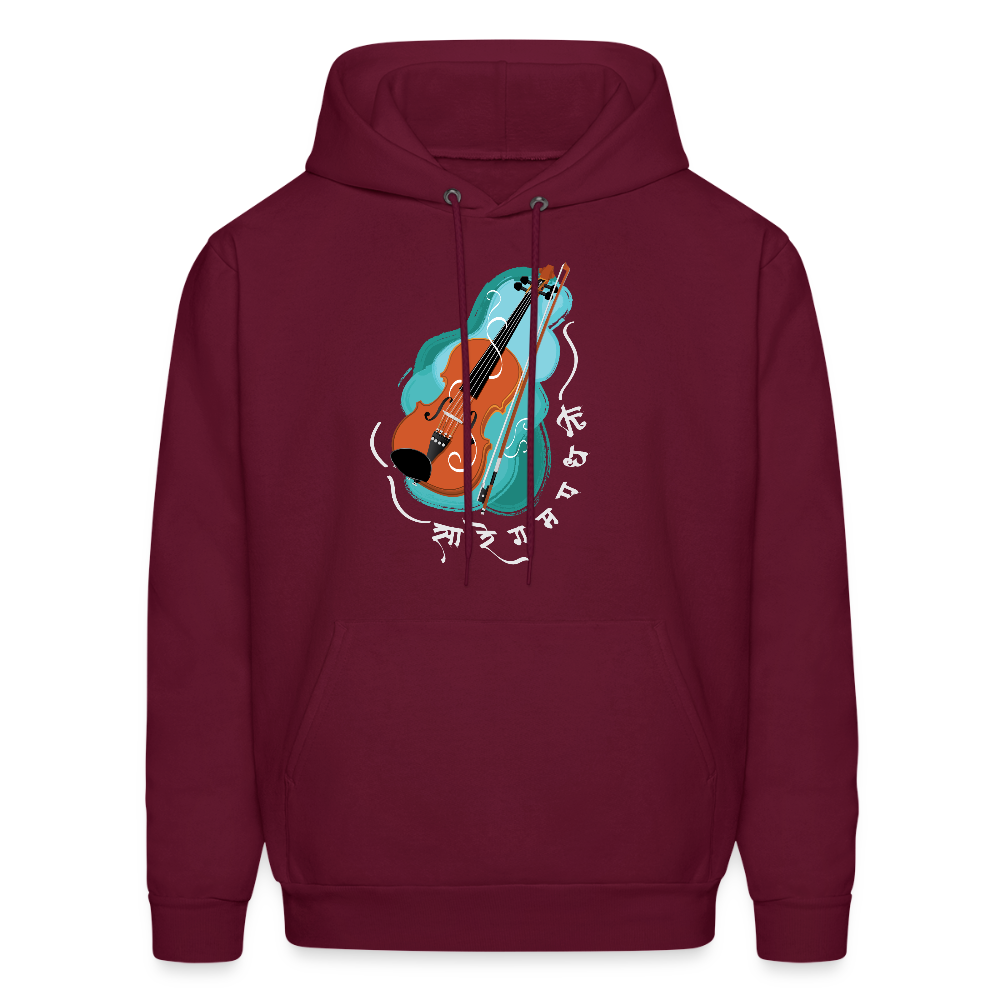 Violin, the musical storyteller | Men's Hoodie - burgundy