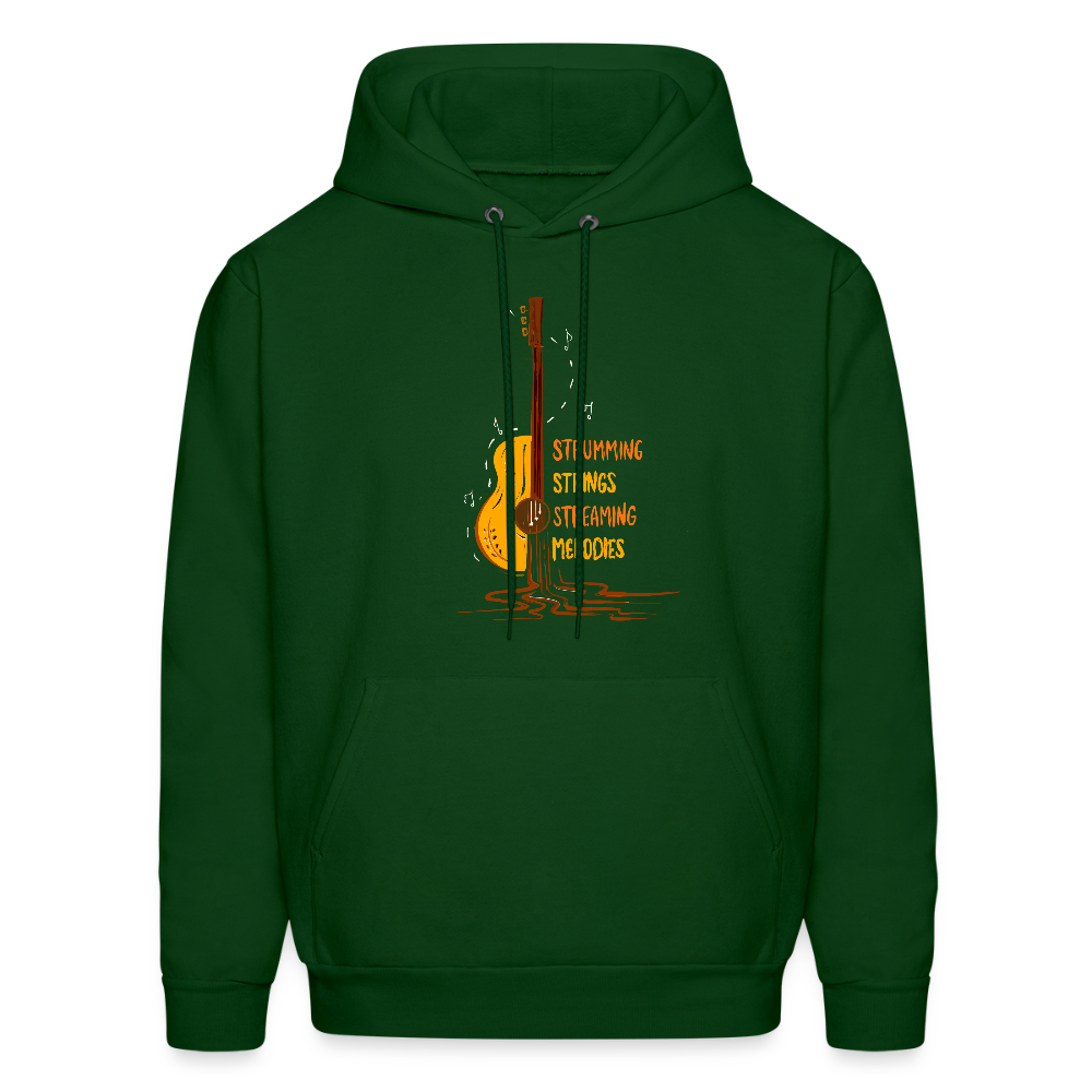 Streaming Melodies | Men's Hoodie - forest green