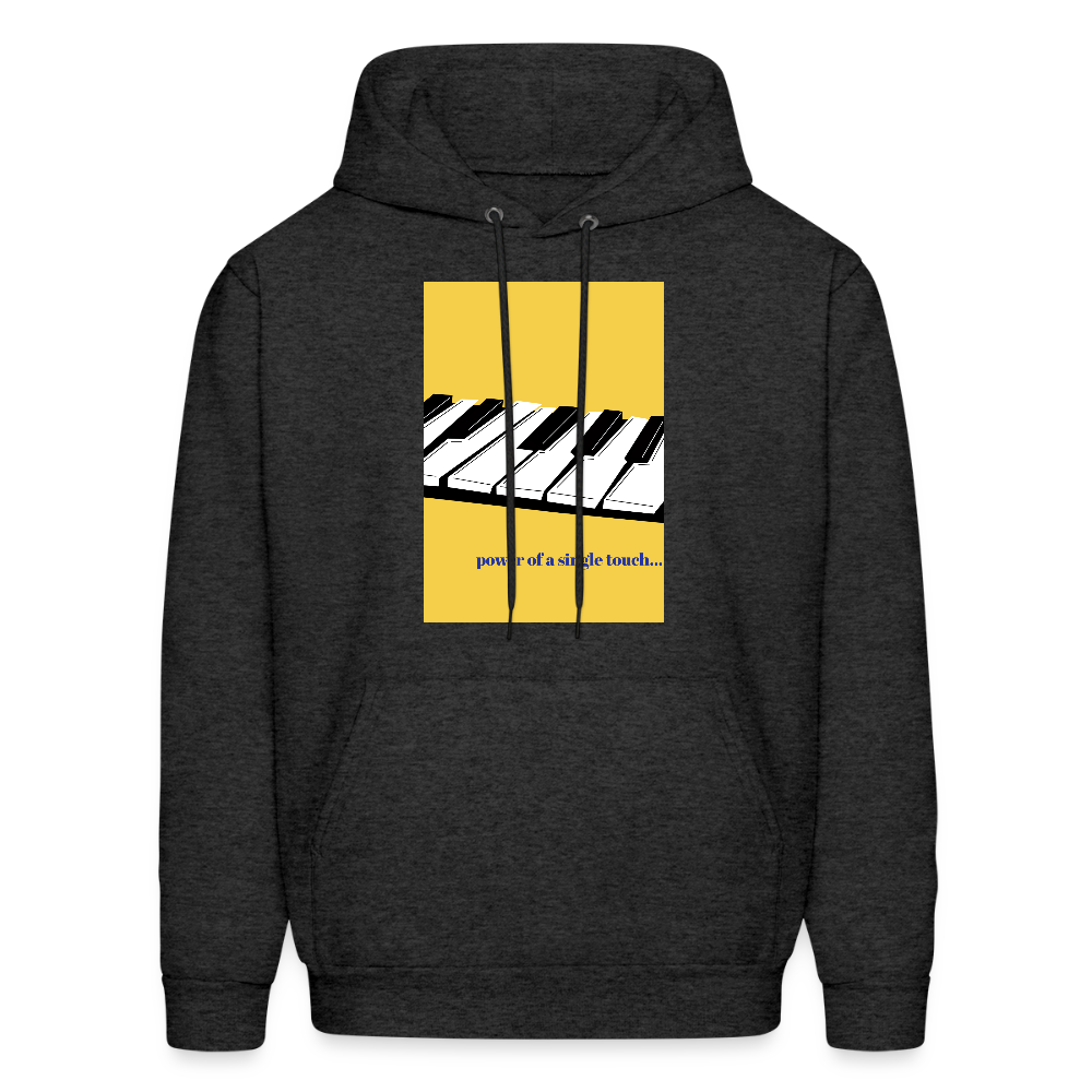 Power of a Single Touch | Men's Hoodie - charcoal grey