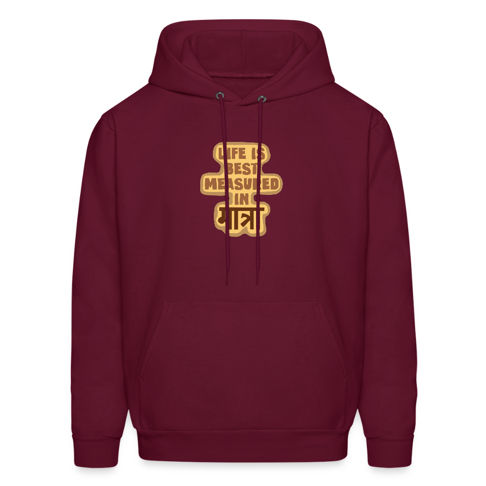 Life measured in MATRA | Men's Hoodie - burgundy