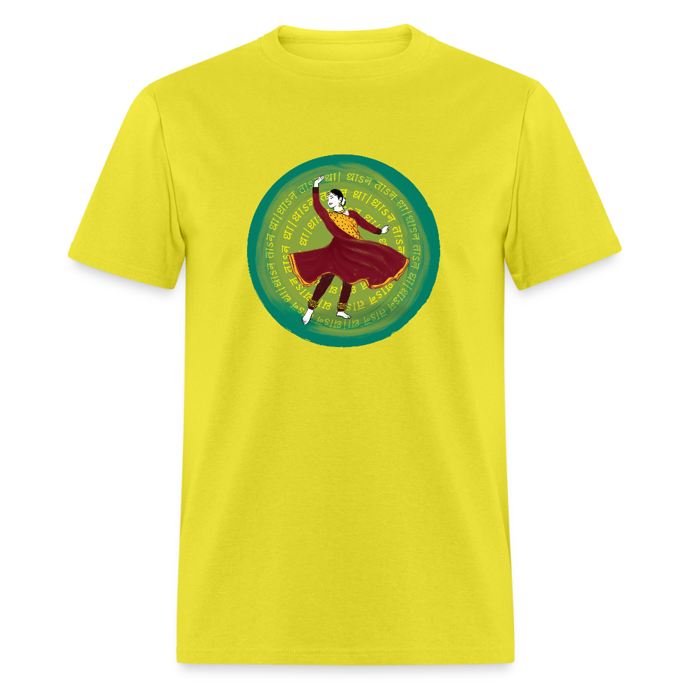 Dhan Taan Dha ~ Kathak | Unisex Classic T-Shirt - yellow