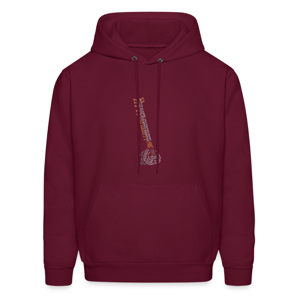 Raagdari ~ Sitar | Men's Hoodie - burgundy