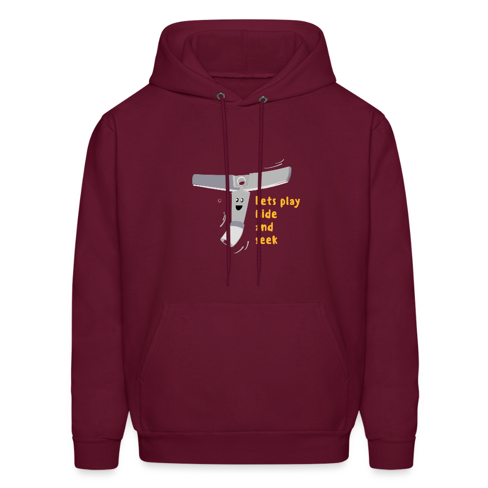 Hide and Seek | Men's Hoodie - burgundy