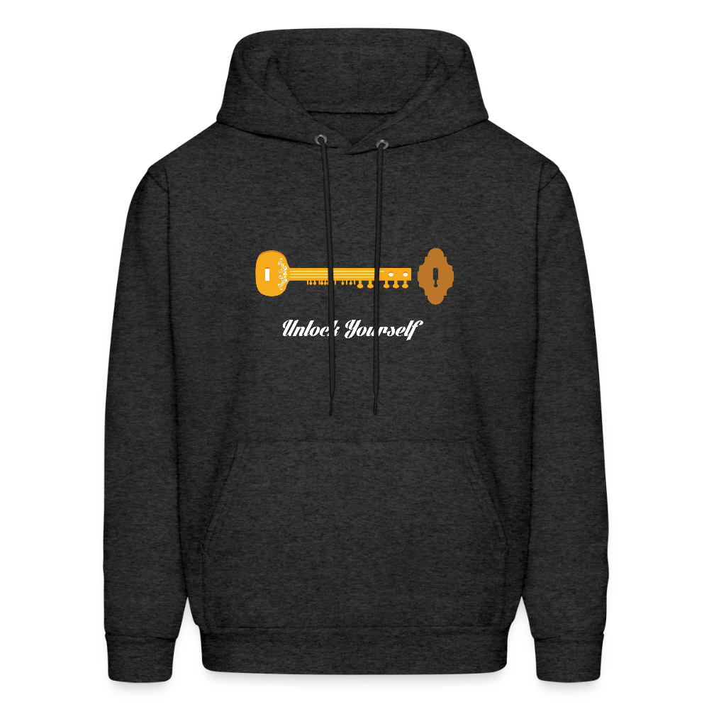 Unlock Yourself - Sitar | Men's Hoodie - charcoal grey