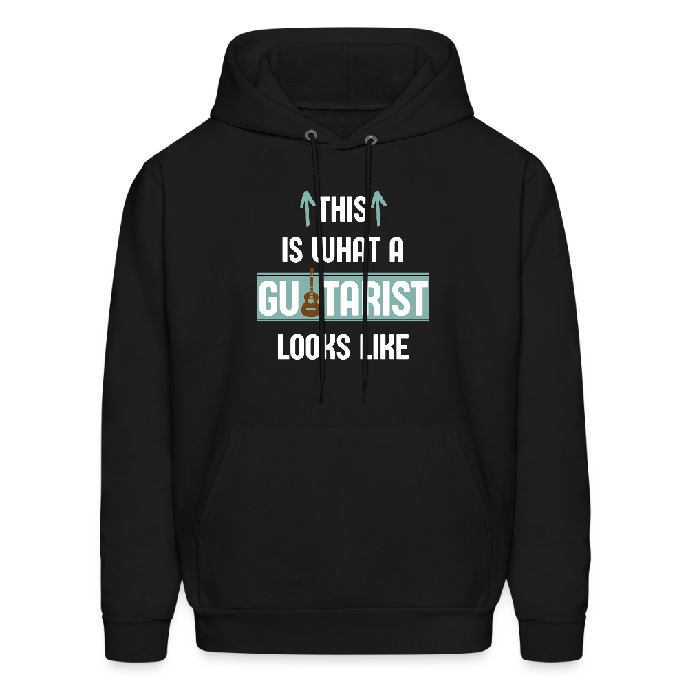 This is what a Guitarist looks like | Men's Hoodie - black