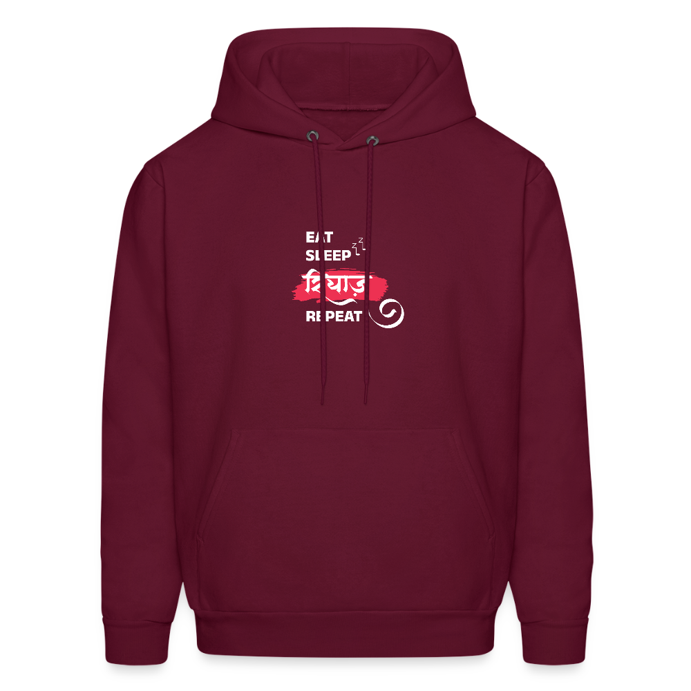 Eat Sleep Riyaz Repeat | Men's Hoodie - burgundy