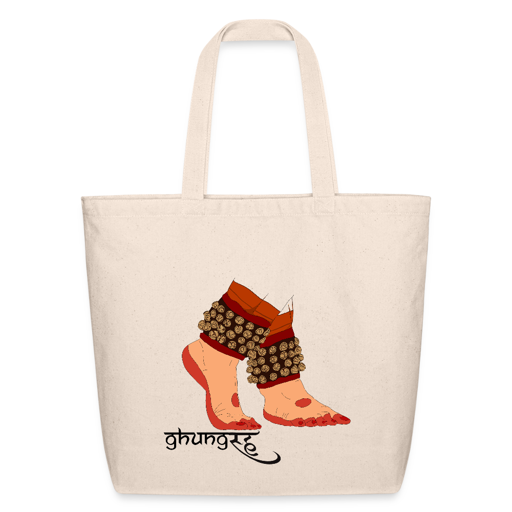 GhungRuuh | Eco-Friendly Cotton Tote - natural