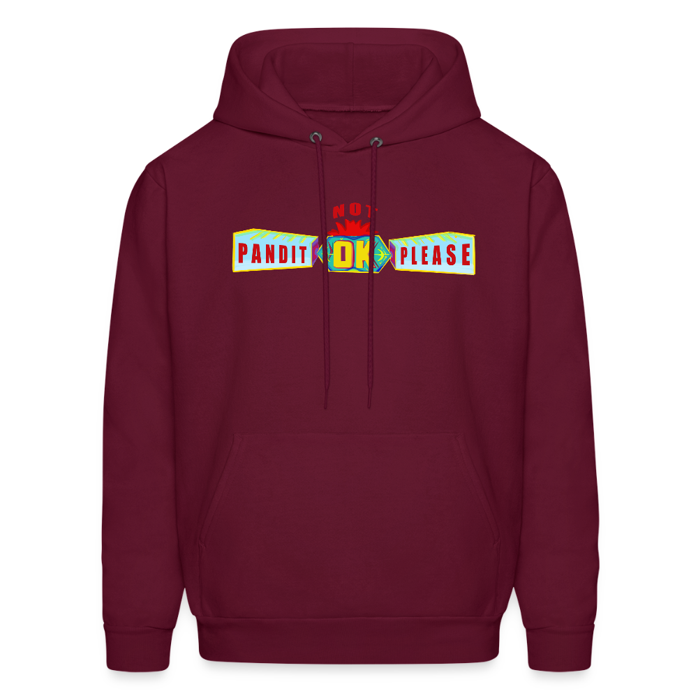 Pandit NOT OK please | Men's Hoodie - burgundy