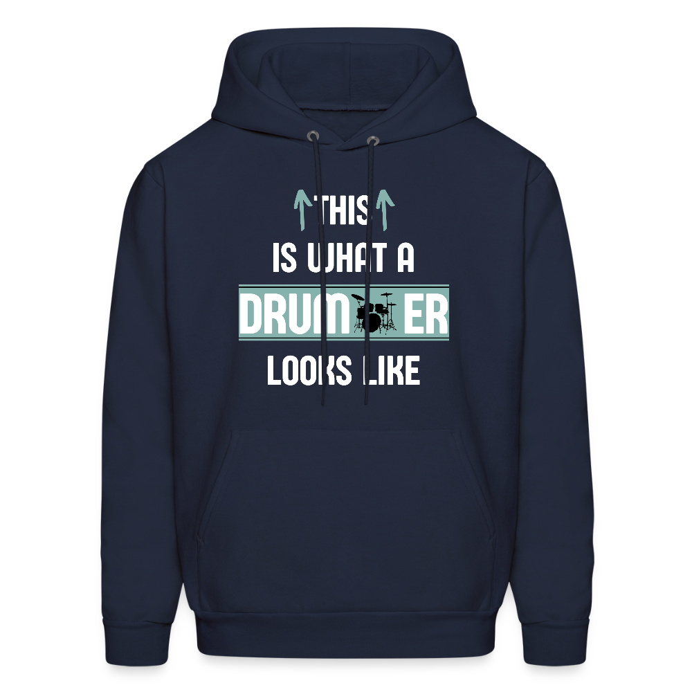 This is what a Drummer looks like | Men's Hoodie - navy