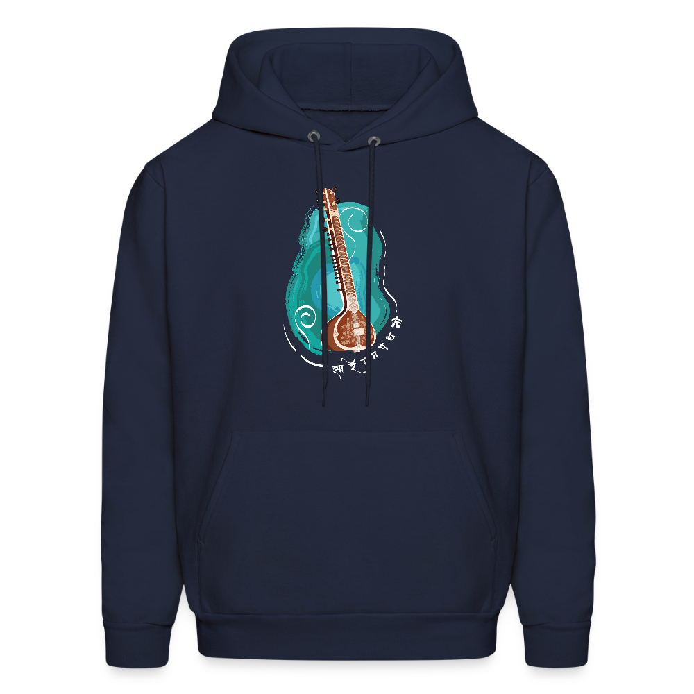Sitar, strings of serenity | Men's Hoodie - navy