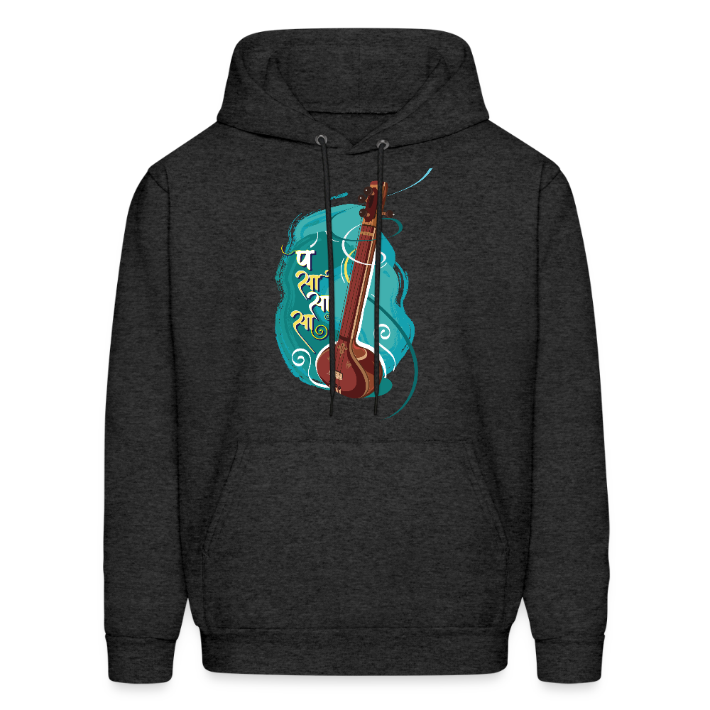 Tanpura, strings of happiness | Men's Hoodie - charcoal grey
