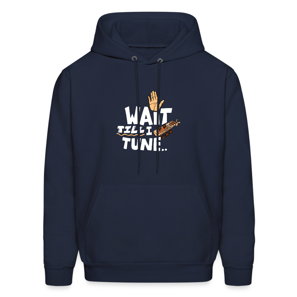 Wait till I tune ~ Sitar | Men's Hoodie - navy