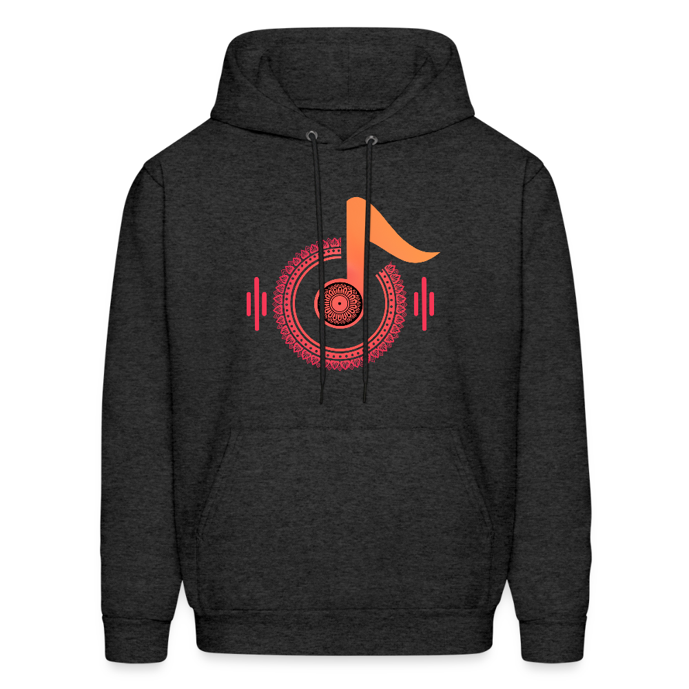 Melodic Mandala | Men's Hoodie - charcoal grey