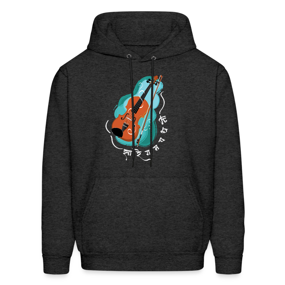 Violin, the musical storyteller | Men's Hoodie - charcoal grey