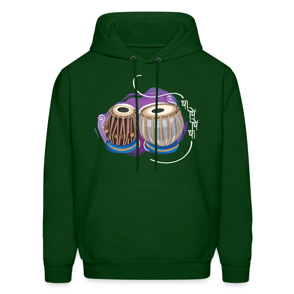 Tabla, beat of happiness | Men's Hoodie - forest green