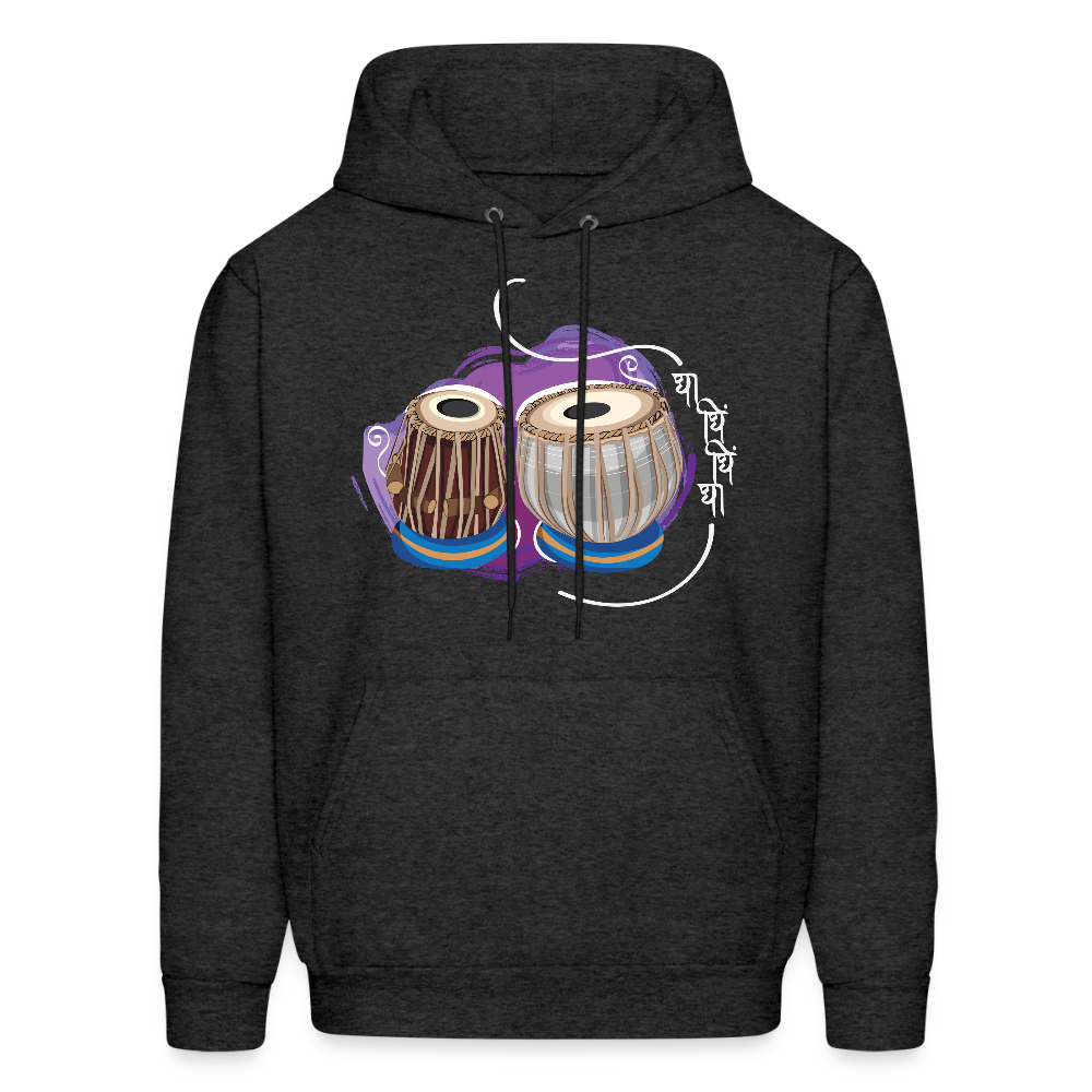 Tabla, beat of happiness | Men's Hoodie - charcoal grey
