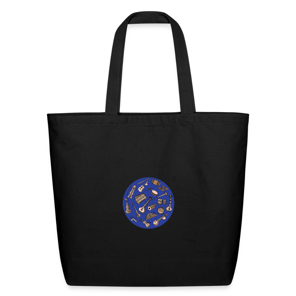 Circle of Music | Eco-Friendly Cotton Tote - black