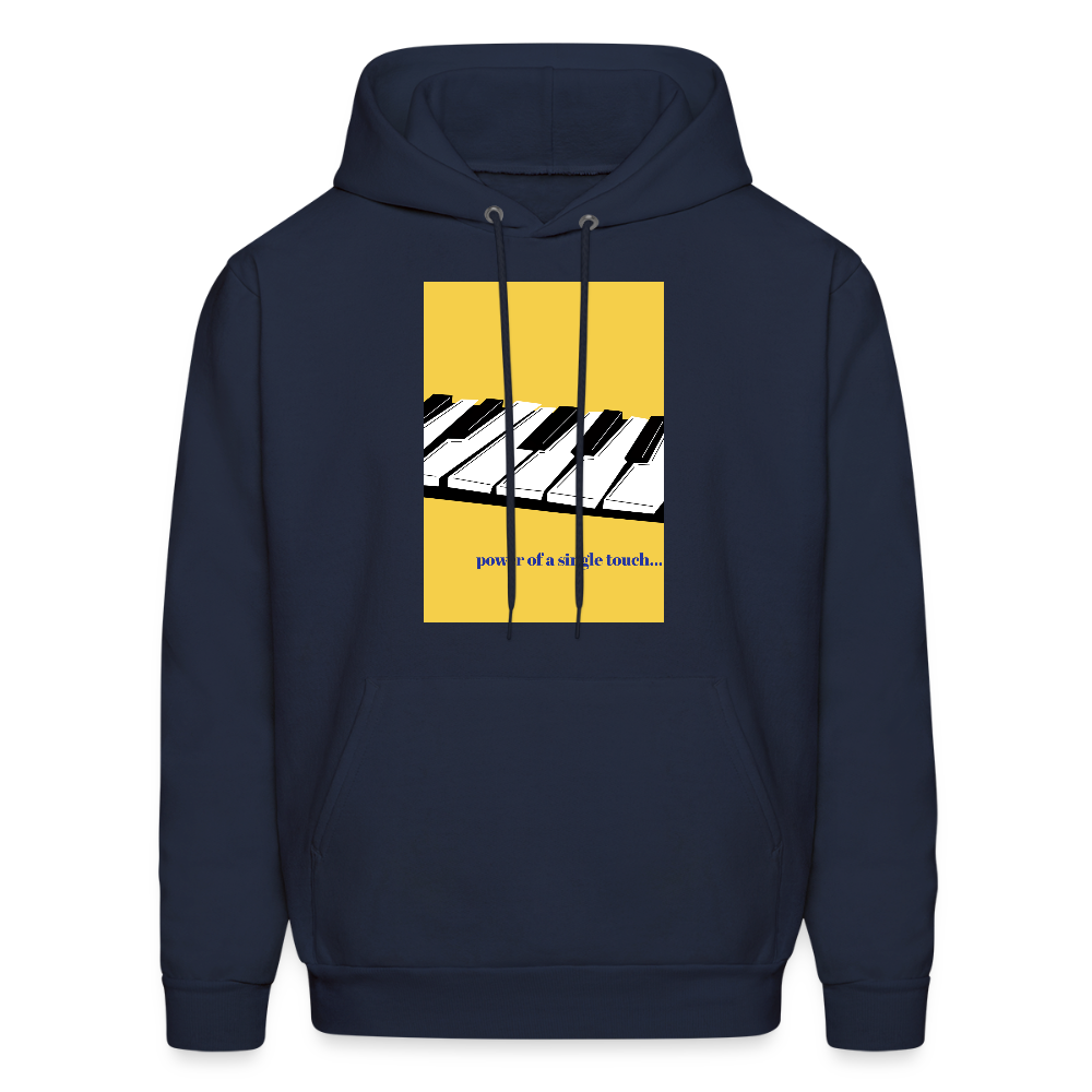 Power of a Single Touch | Men's Hoodie - navy