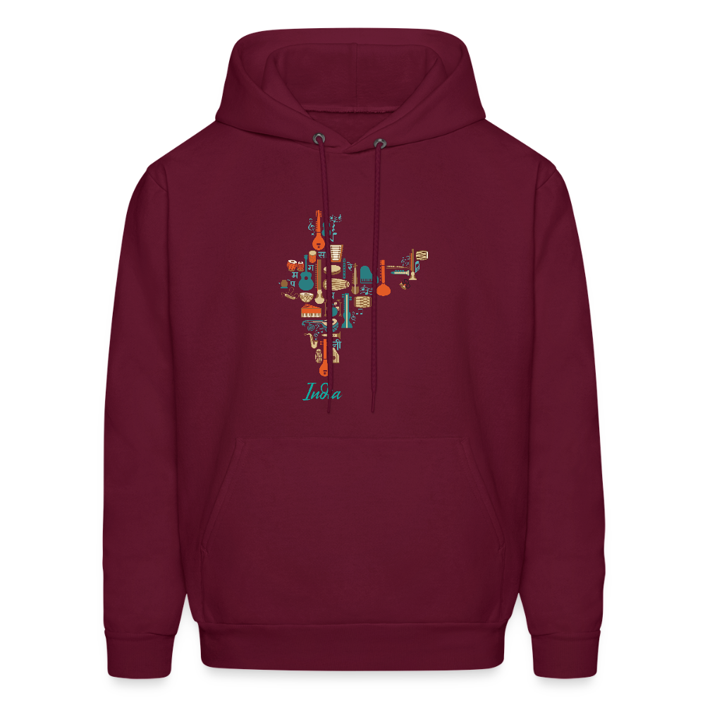 Music of INDIA | Men's Hoodie - burgundy