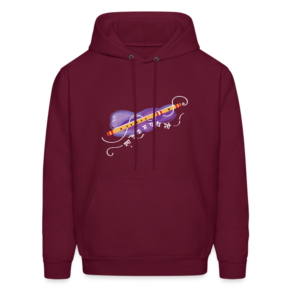 Bansuri, the magic of breath | Men's Hoodie - burgundy