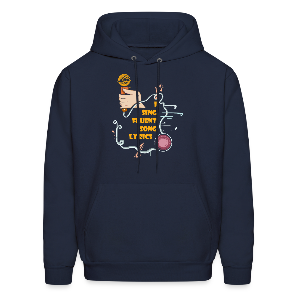Fluent in song lyrics! | Men's Hoodie - navy