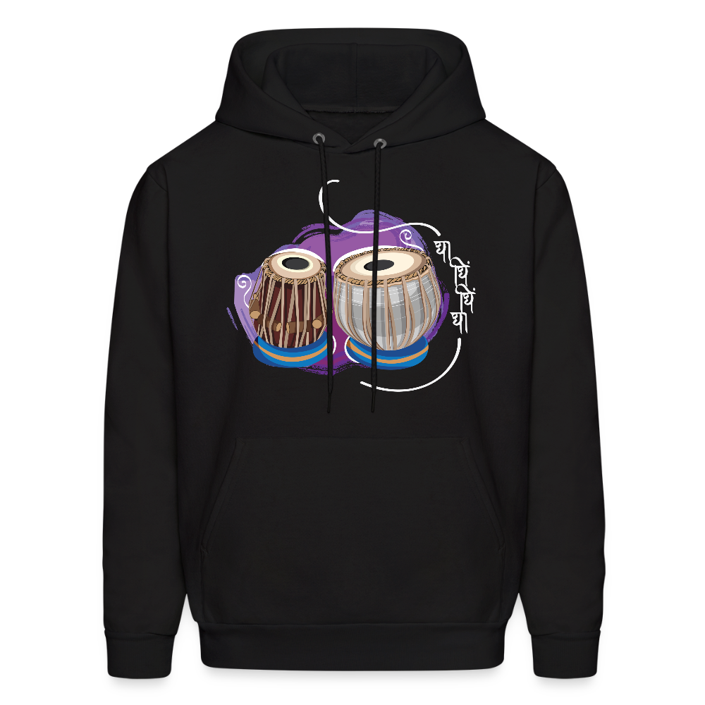 Tabla, beat of happiness | Men's Hoodie - black