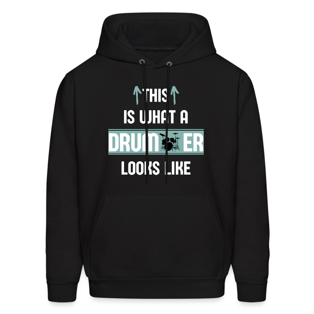 This is what a Drummer looks like | Men's Hoodie - black