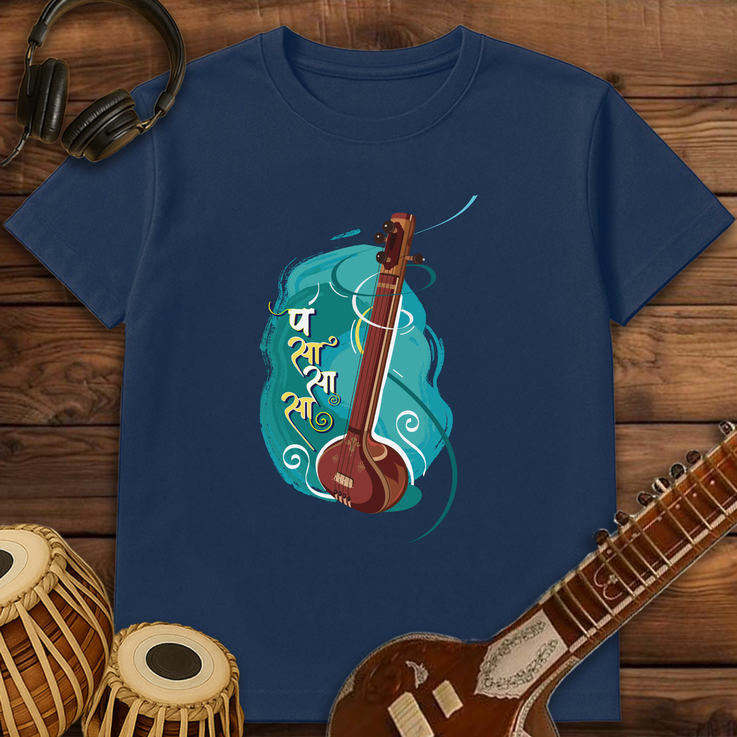 Tanpura, strings of happiness | Unisex T-shirt