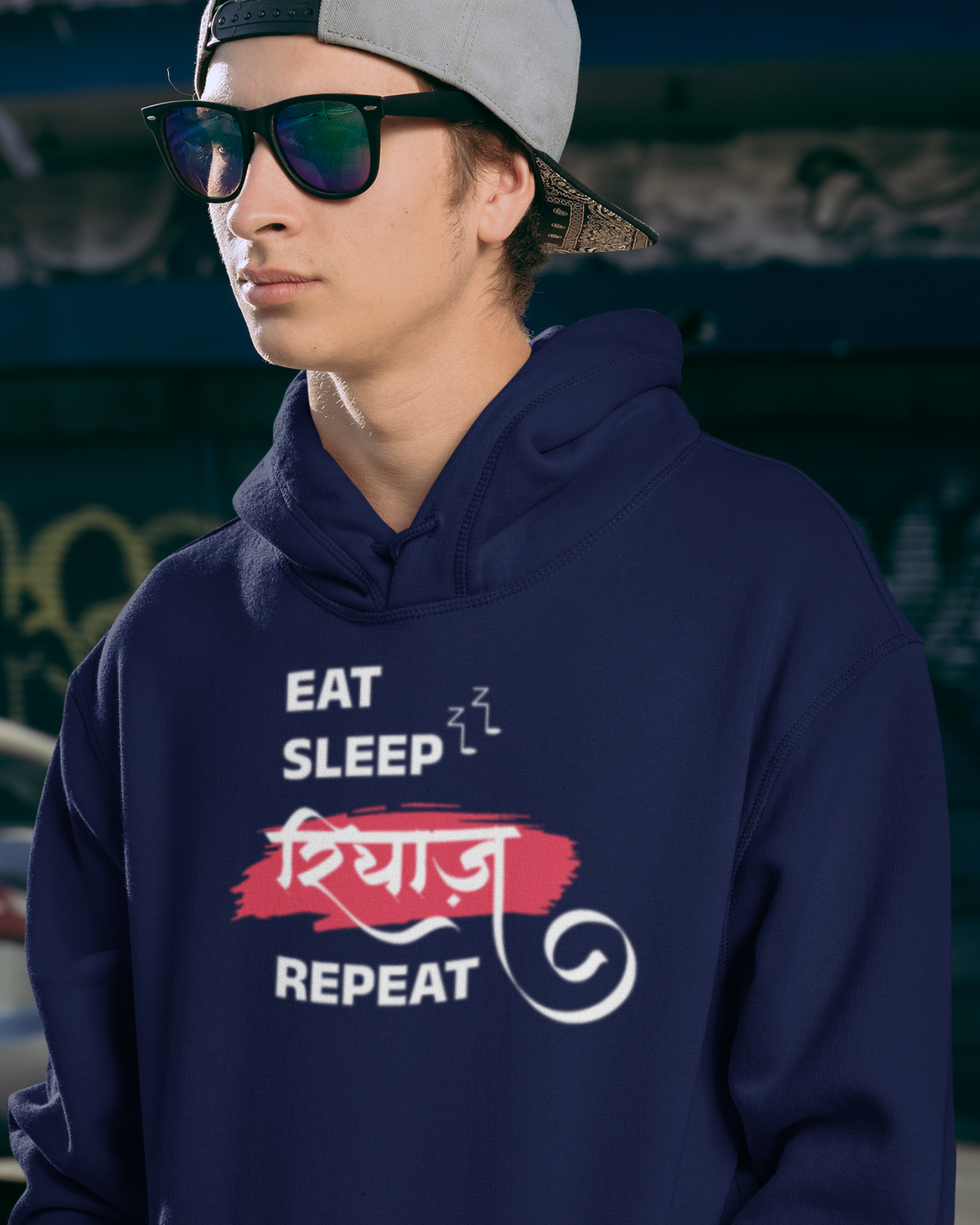 Eat Sleep Riyaz Repeat | Men's Hoodie
