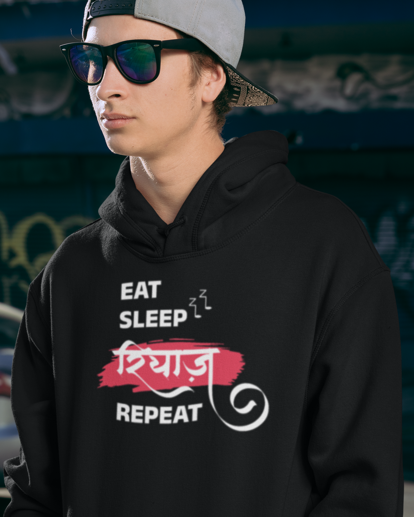 Eat Sleep Riyaz Repeat | Men's Hoodie