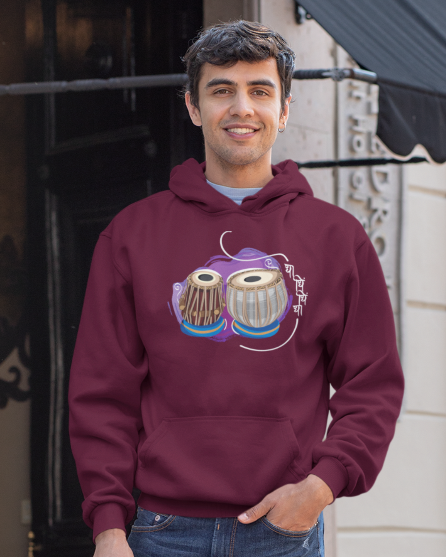 Tabla, beat of happiness | Men's Hoodie