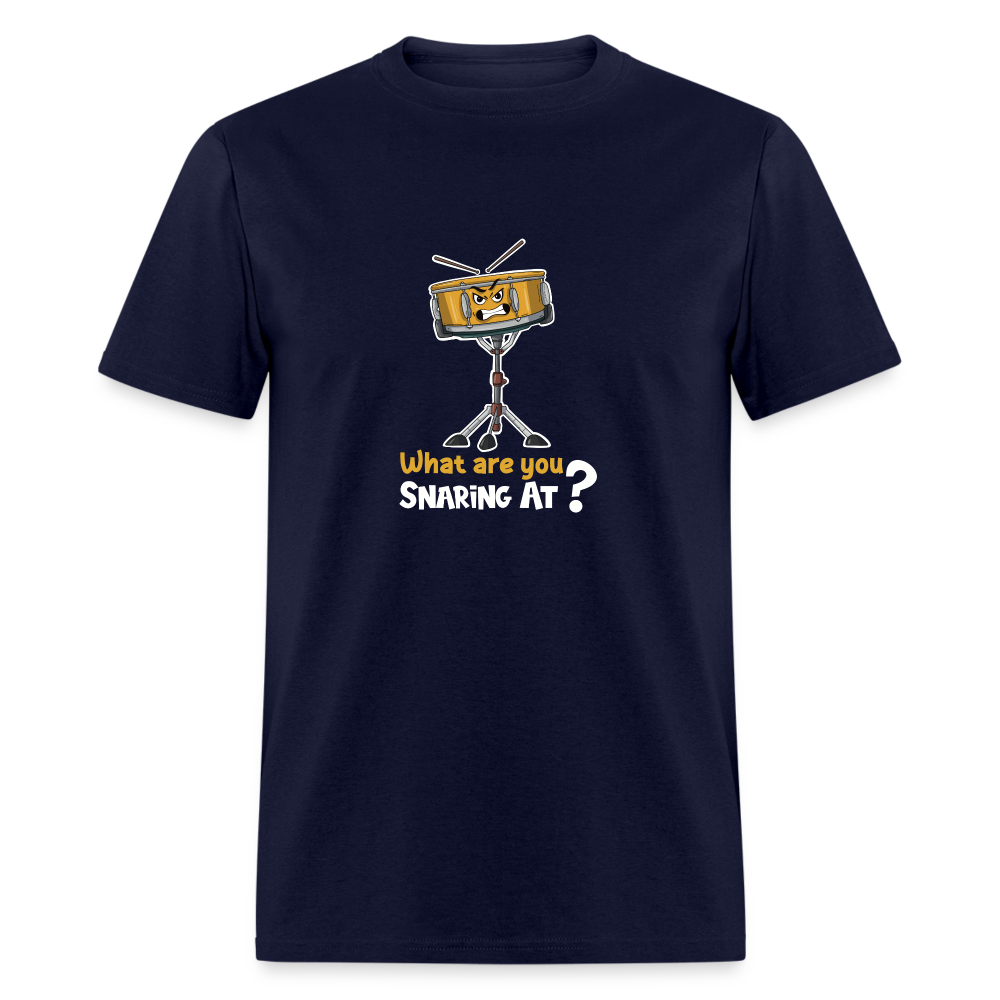 What are you SNARING at? | Unisex T-shirt - navy