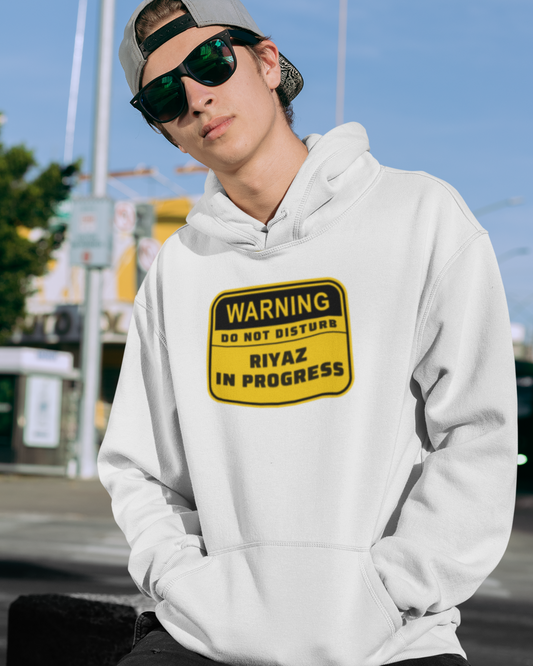 Warning! Riyaz in progress | Men's Hoodie