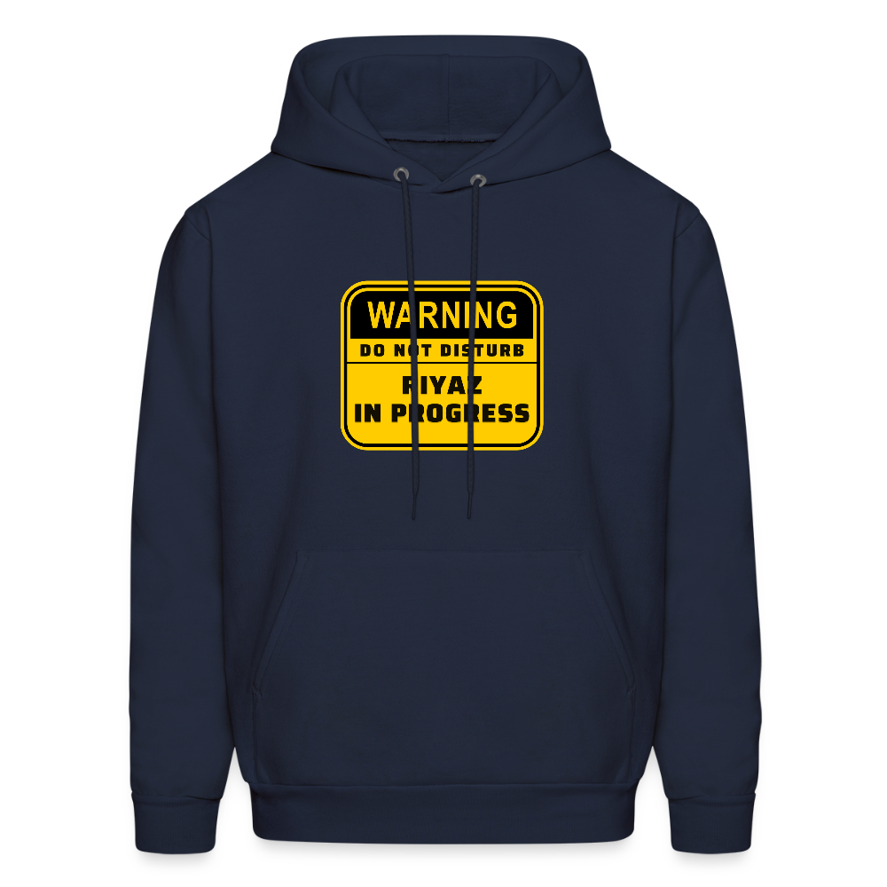 Warning! Riyaz in progress | Men's Hoodie - navy
