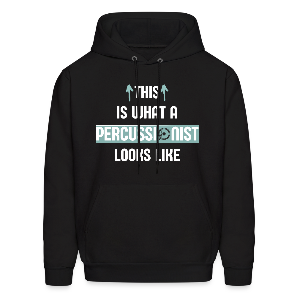 This is what a Percussionist looks like | Men's Hoodie - black