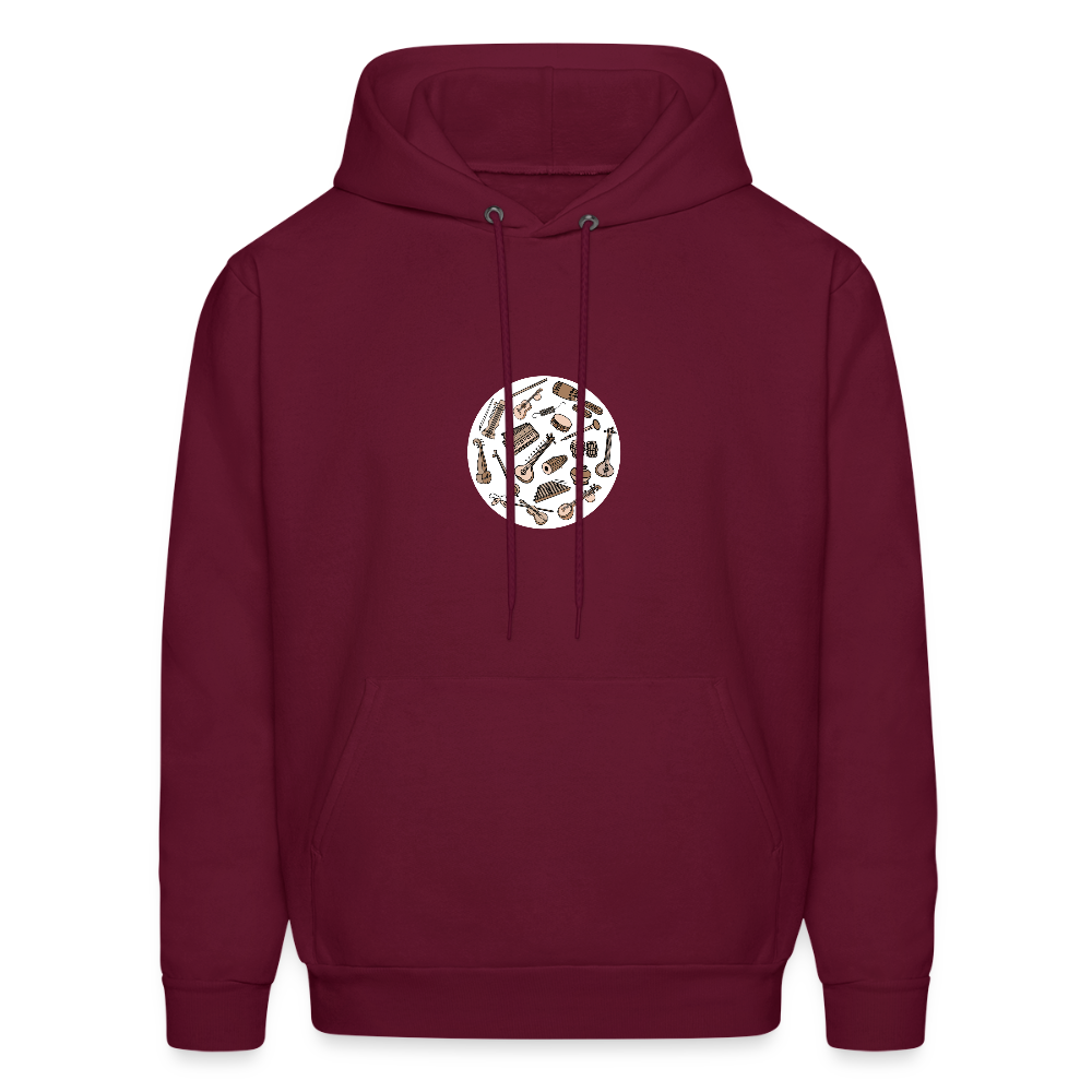 Circle of Music | Men's Hoodie - burgundy