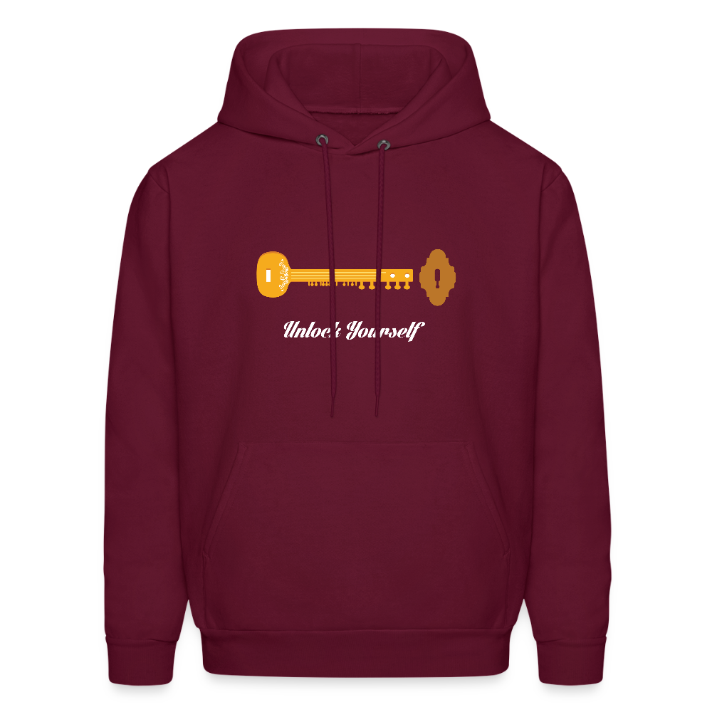 Unlock Yourself - Sitar | Men's Hoodie - burgundy