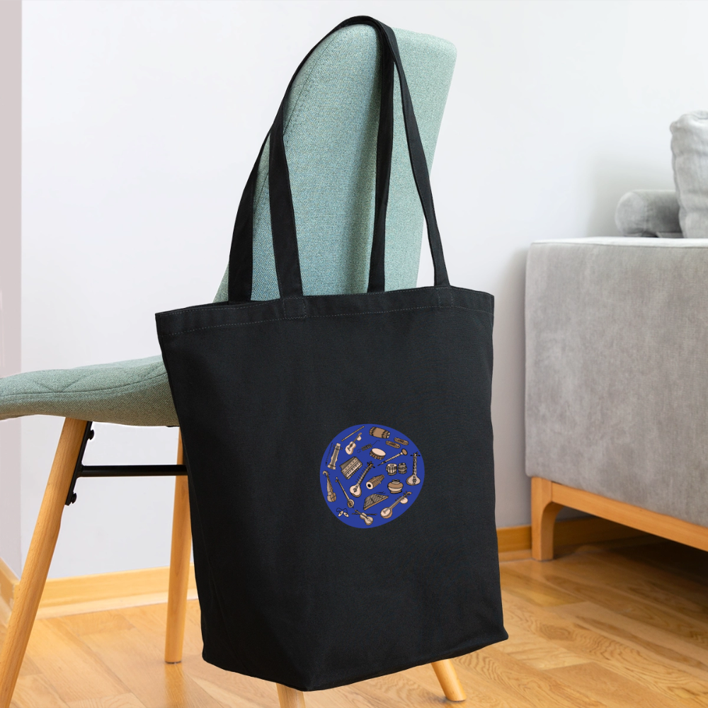 Circle of Music | Eco-Friendly Cotton Tote - black